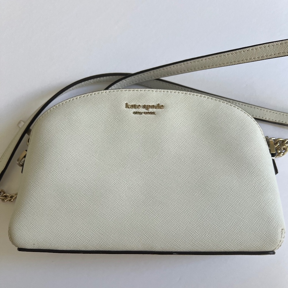 Kate Spade white cross body bag